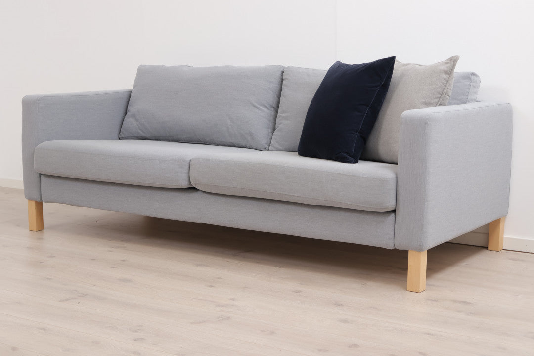 Nyrenset | Grå/blå IKEA Karlstad 3-seter sofa