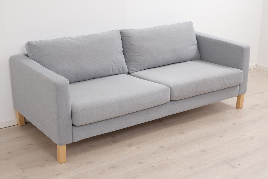 Nyrenset | Grå/blå IKEA Karlstad 3-seter sofa