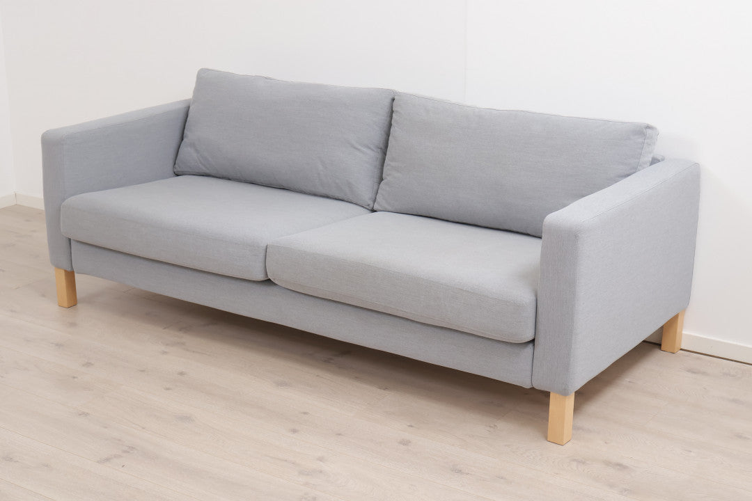 Nyrenset | Grå/blå IKEA Karlstad 3-seter sofa