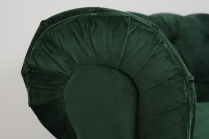 Nyrenset | Chesterfield Lyx 3-seter sovesofa i grønn fløyel