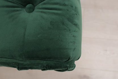 Nyrenset | Chesterfield Lyx 3-seter sovesofa i grønn fløyel