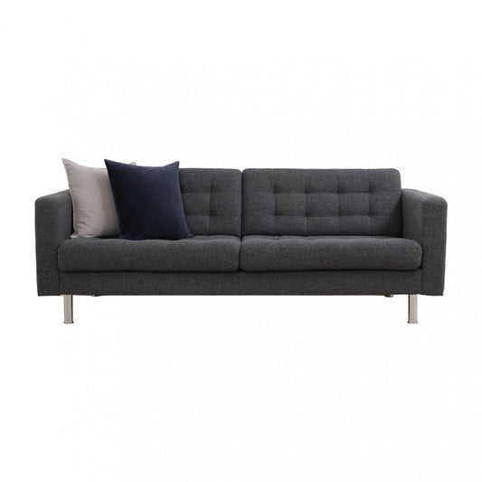 Nyrenset | Mørk grå IKEA Landskrona 3-seter sofa