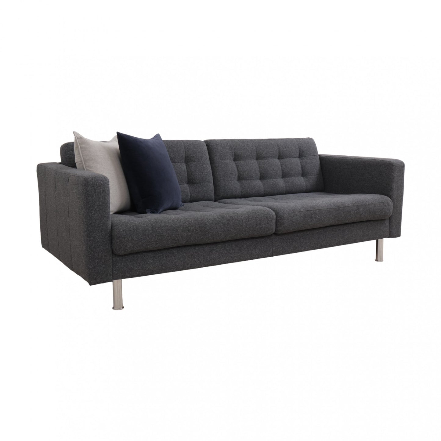 Nyrenset | Mørk grå IKEA Landskrona 3-seter sofa