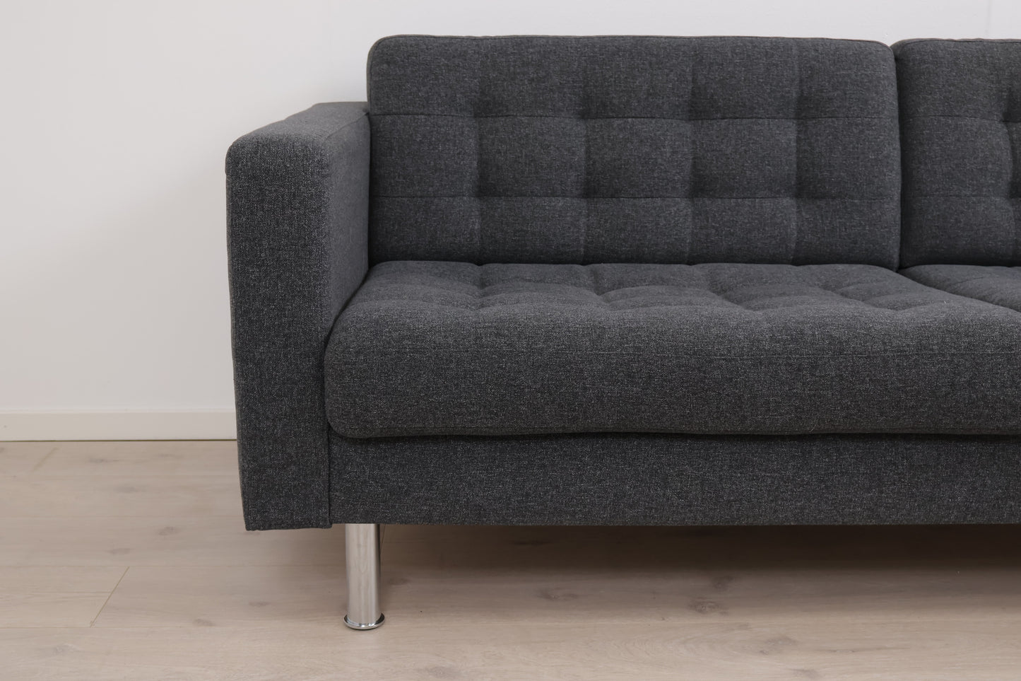 Nyrenset | Mørk grå IKEA Landskrona 3-seter sofa