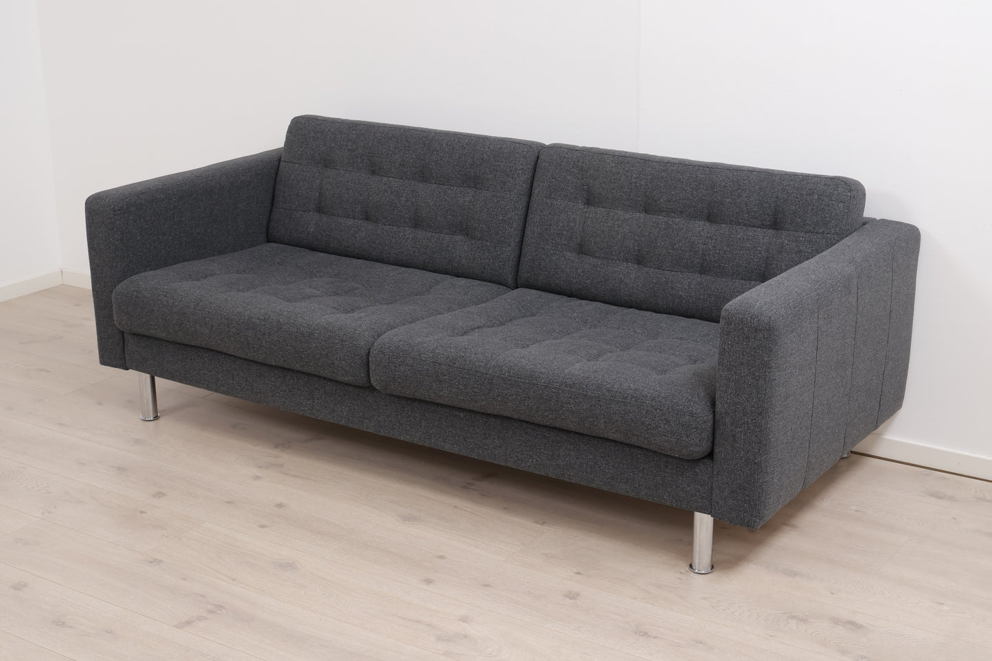 Nyrenset | Mørk grå IKEA Landskrona 3-seter sofa