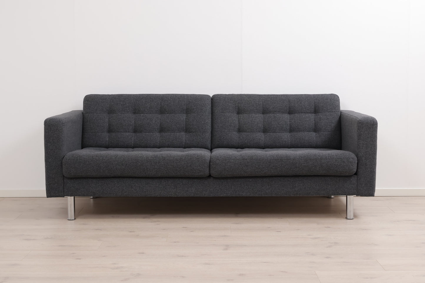 Nyrenset | Mørk grå IKEA Landskrona 3-seter sofa