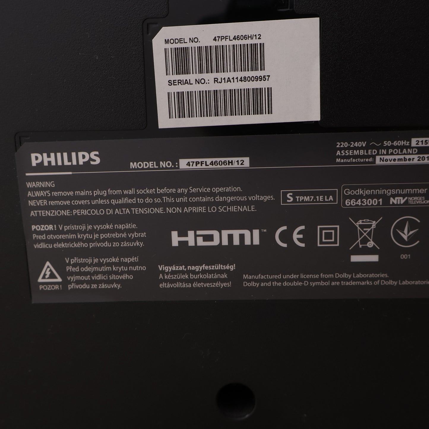 Philips (47PFL4606H) TV