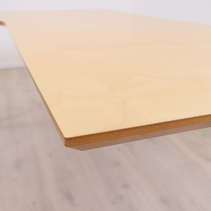 Manuelt hev/senk skrivebord med venstresving, 200cm