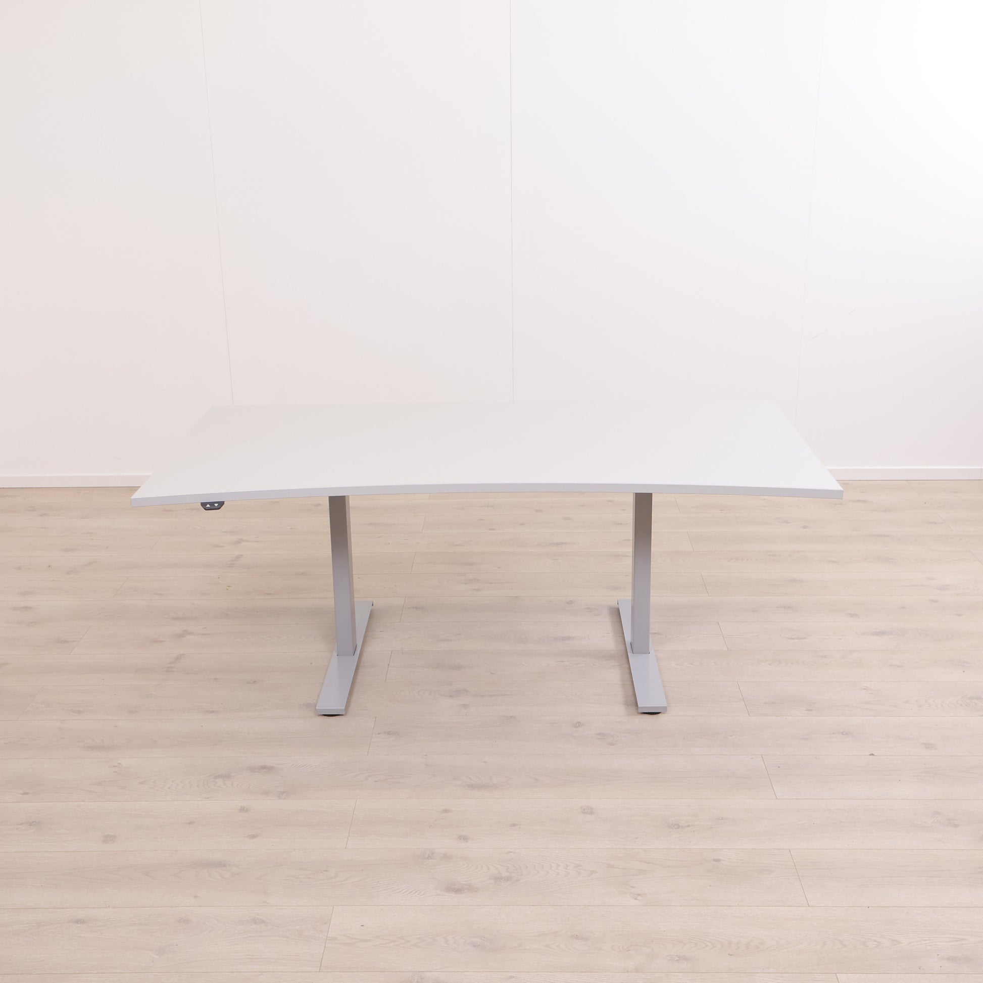 Elektrisk hev/senk skrivebord med grå plate, 180x90 cm