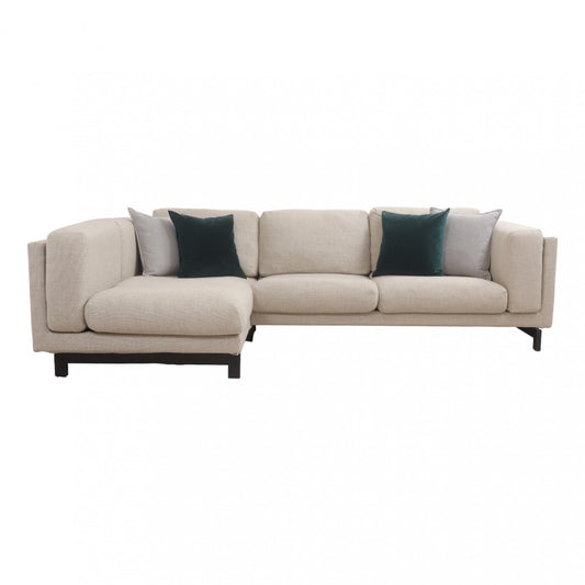 Nyrenset | Beige IKEA Nockeby sjeselongsofa