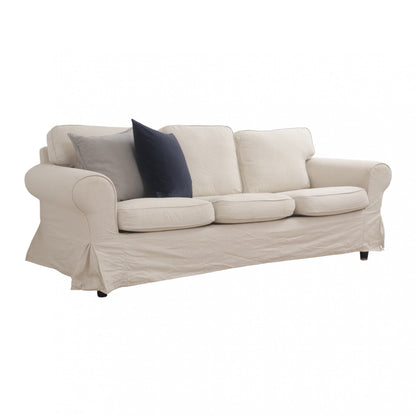 Nyrenset | Hvit IKEA Ektorp 3-seter sofa