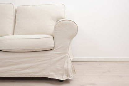 Nyrenset | Hvit IKEA Ektorp 3-seter sofa