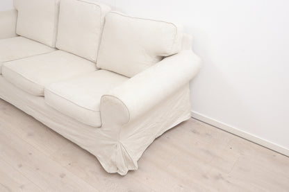 Nyrenset | Hvit IKEA Ektorp 3-seter sofa