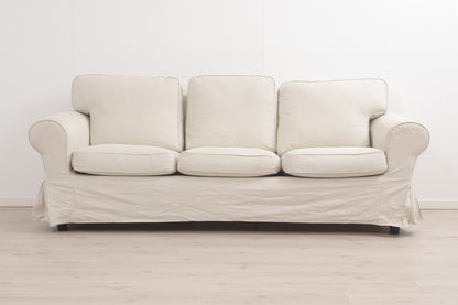 Nyrenset | Hvit IKEA Ektorp 3-seter sofa