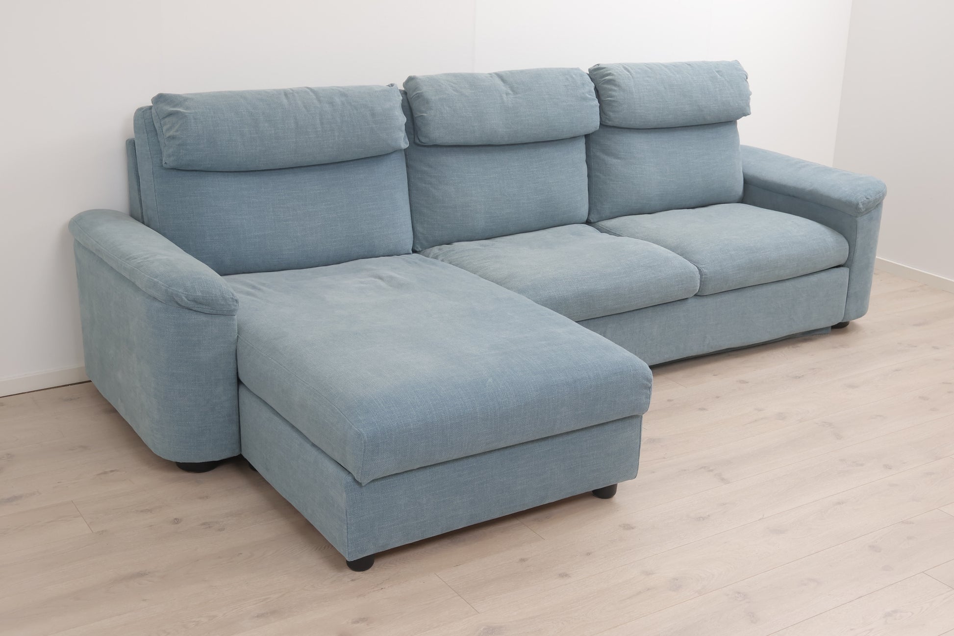 Nyrenset Turkis IKEA Lidhult sovesofa med sjeselong og