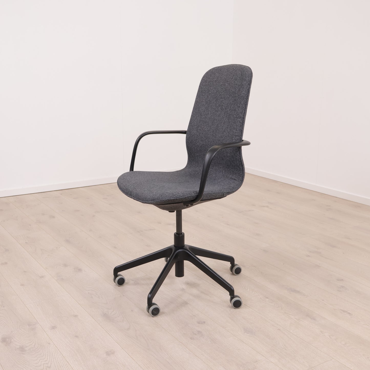 IKEA LÅNGFJÄLL kontorstoler, Gunnared mørk grå/svart