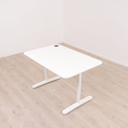 IKEA Bekant helhvit skrivebord/arbeidsbord, 120×80 cm