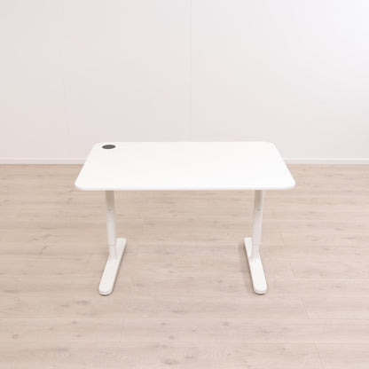 IKEA Bekant helhvit skrivebord/arbeidsbord, 120×80 cm