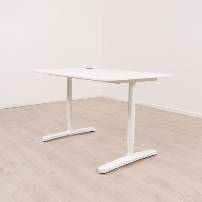 IKEA Bekant helhvit skrivebord/arbeidsbord, 120×80 cm