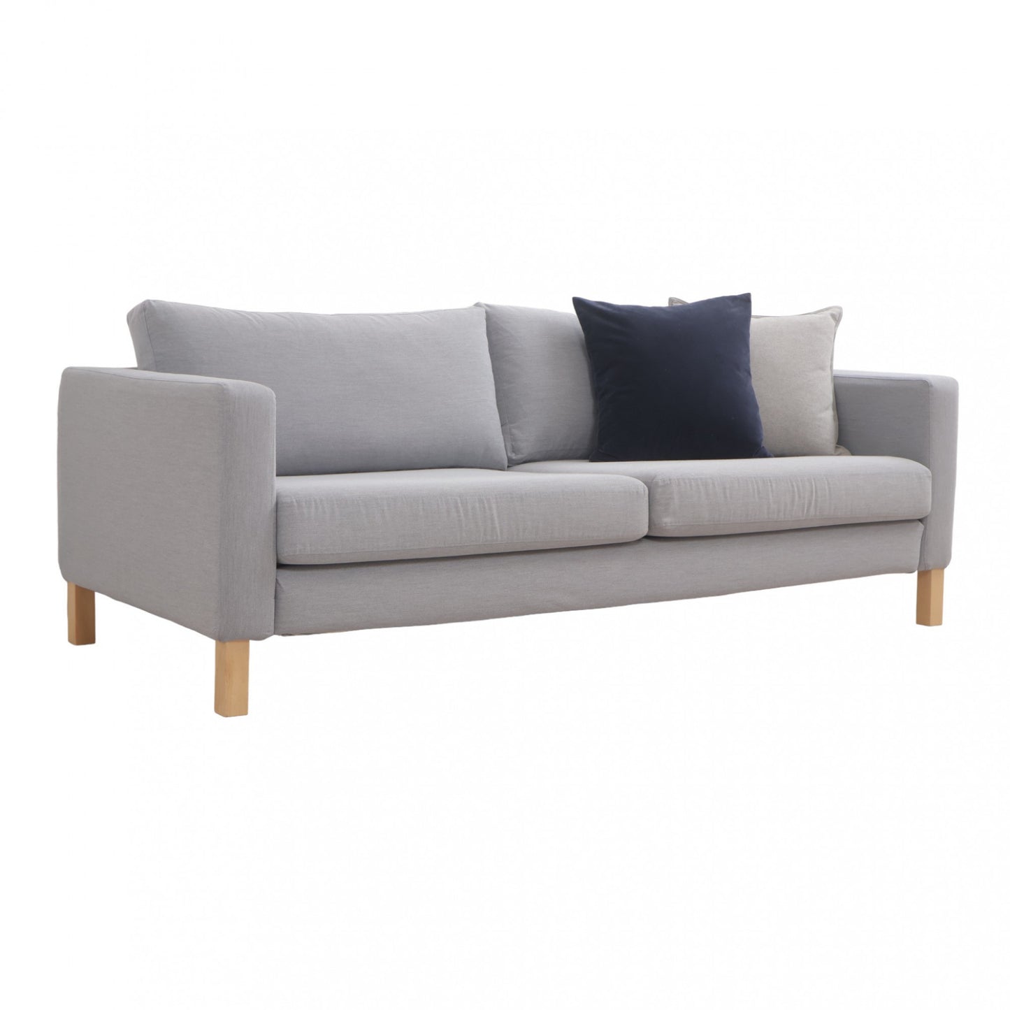 Nyrenset | Grå/blå IKEA Karlstad 3-seter sofa