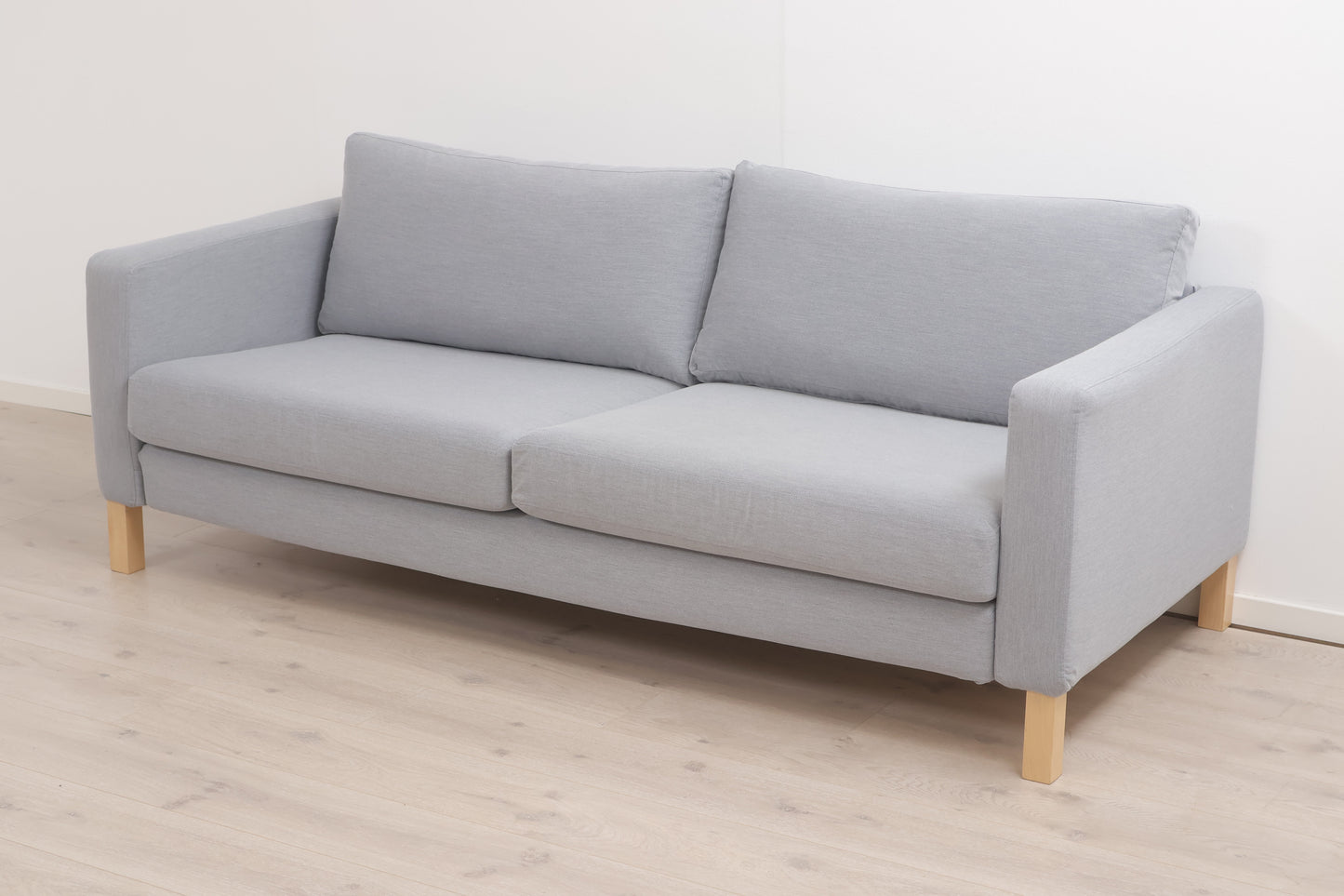 Nyrenset | Grå/blå IKEA Karlstad 3-seter sofa