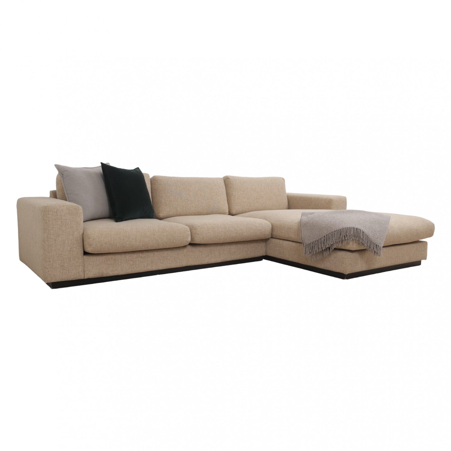 Nyrenset | Beige Bolia Sepia 3-seter sjeselongsofa