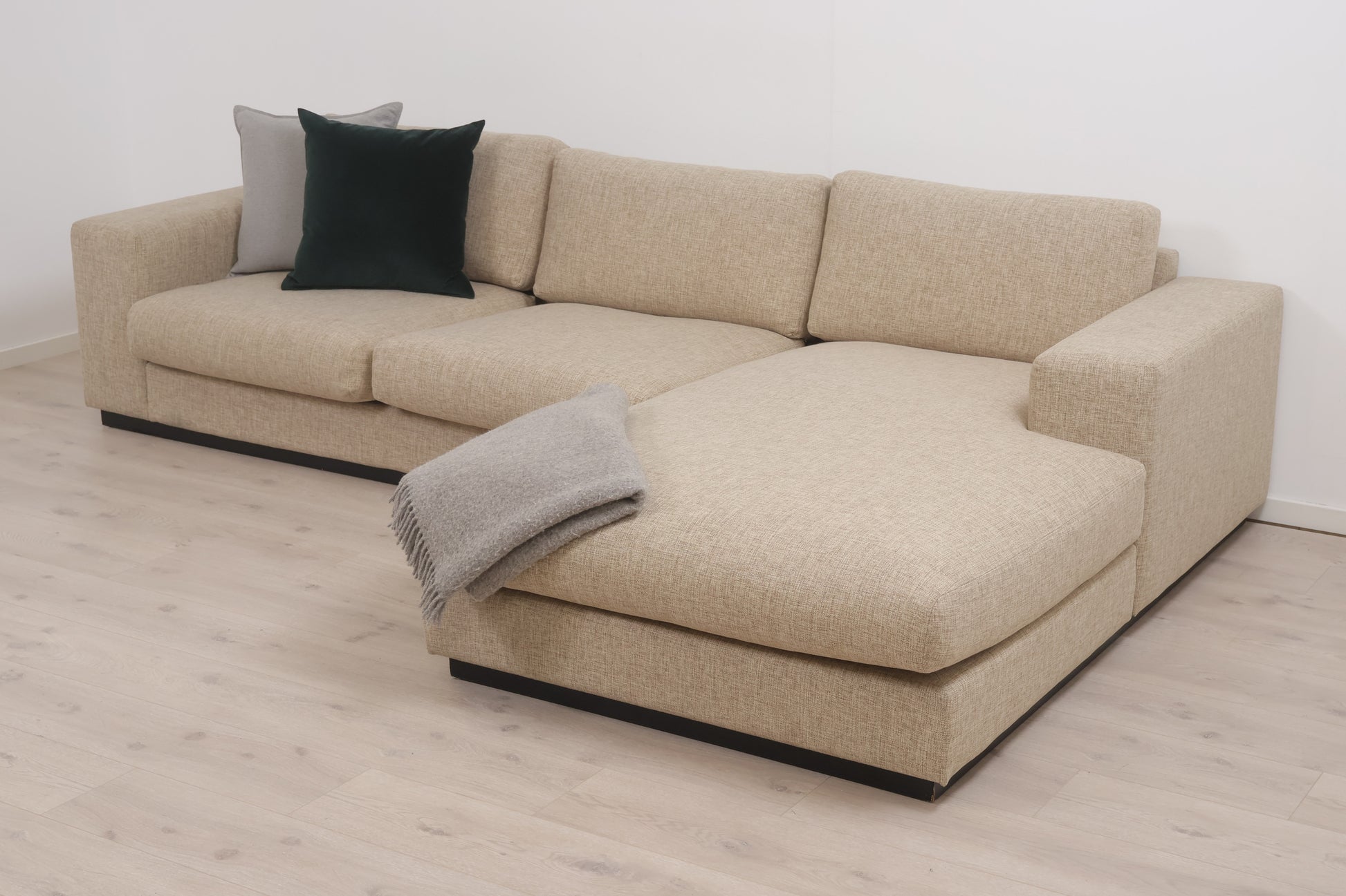 Nyrenset | Beige Bolia Sepia 3-seter sjeselongsofa