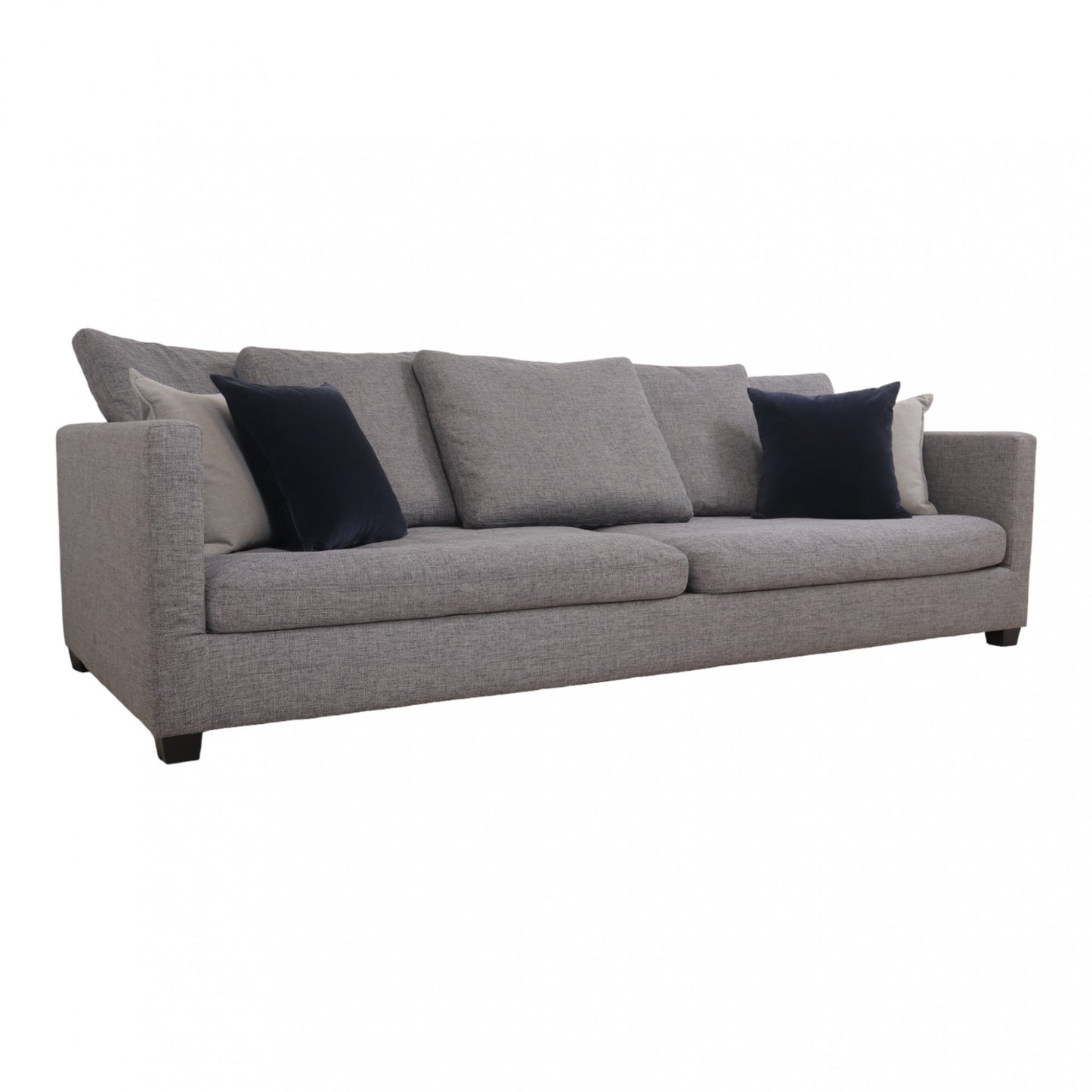 Nyrenset | Dyp og romslig grå Habitat Viking 3-seter sofa