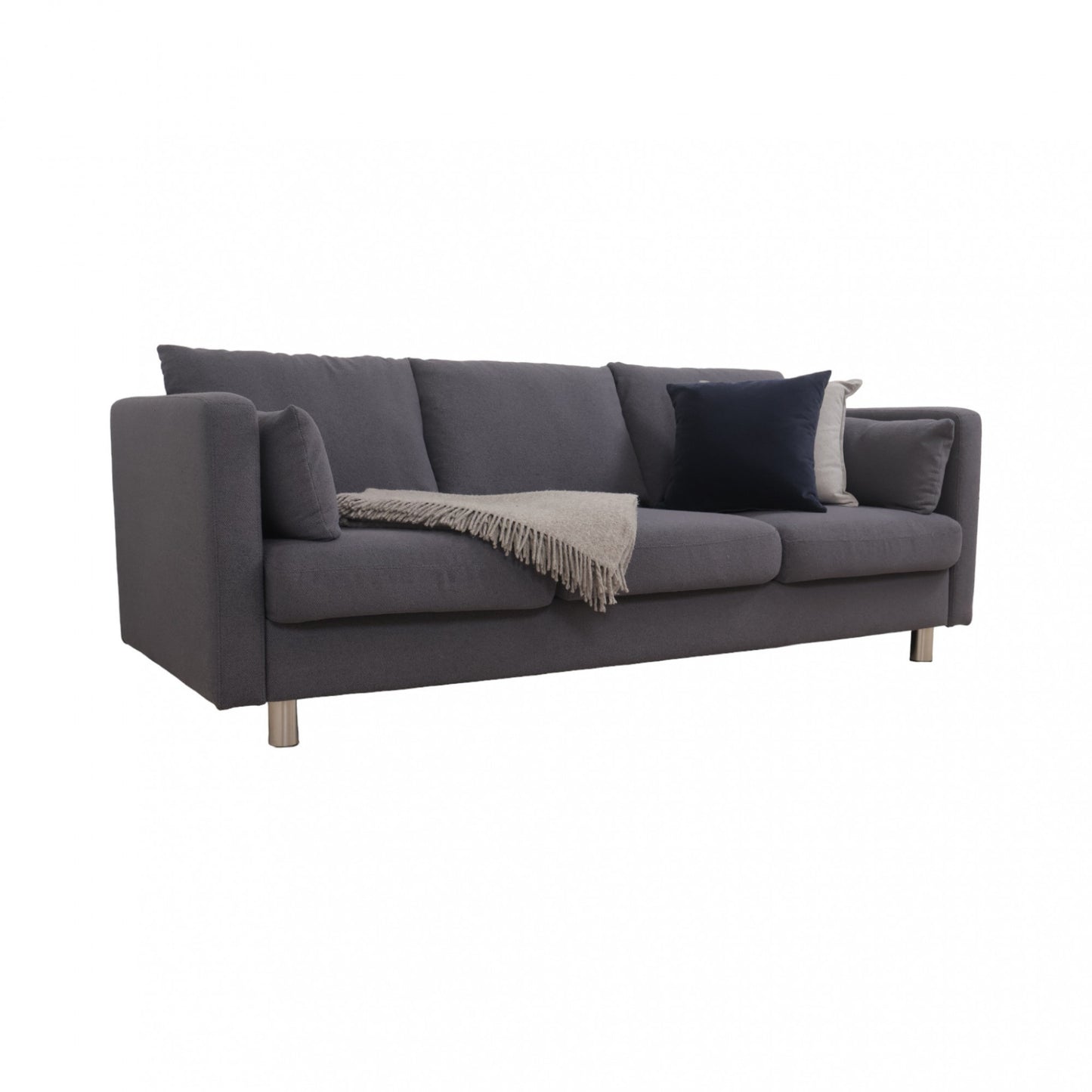 Nyrenset | Mørk grå Ekornes Stressless E400 3-seter sofa