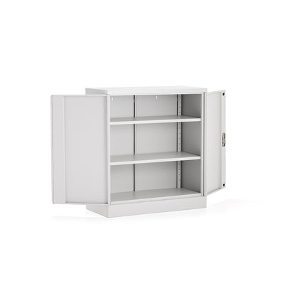 Oppbevaringsskap CLICK, flatpakket, H1000 B916 D422 mm, grå