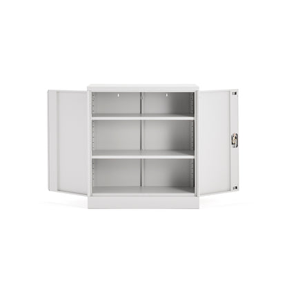 Oppbevaringsskap CLICK, flatpakket, H1000 B916 D422 mm, grå
