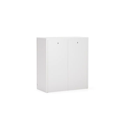 Oppbevaringsskap CLICK, flatpakket, H1000 B916 D422 mm, grå