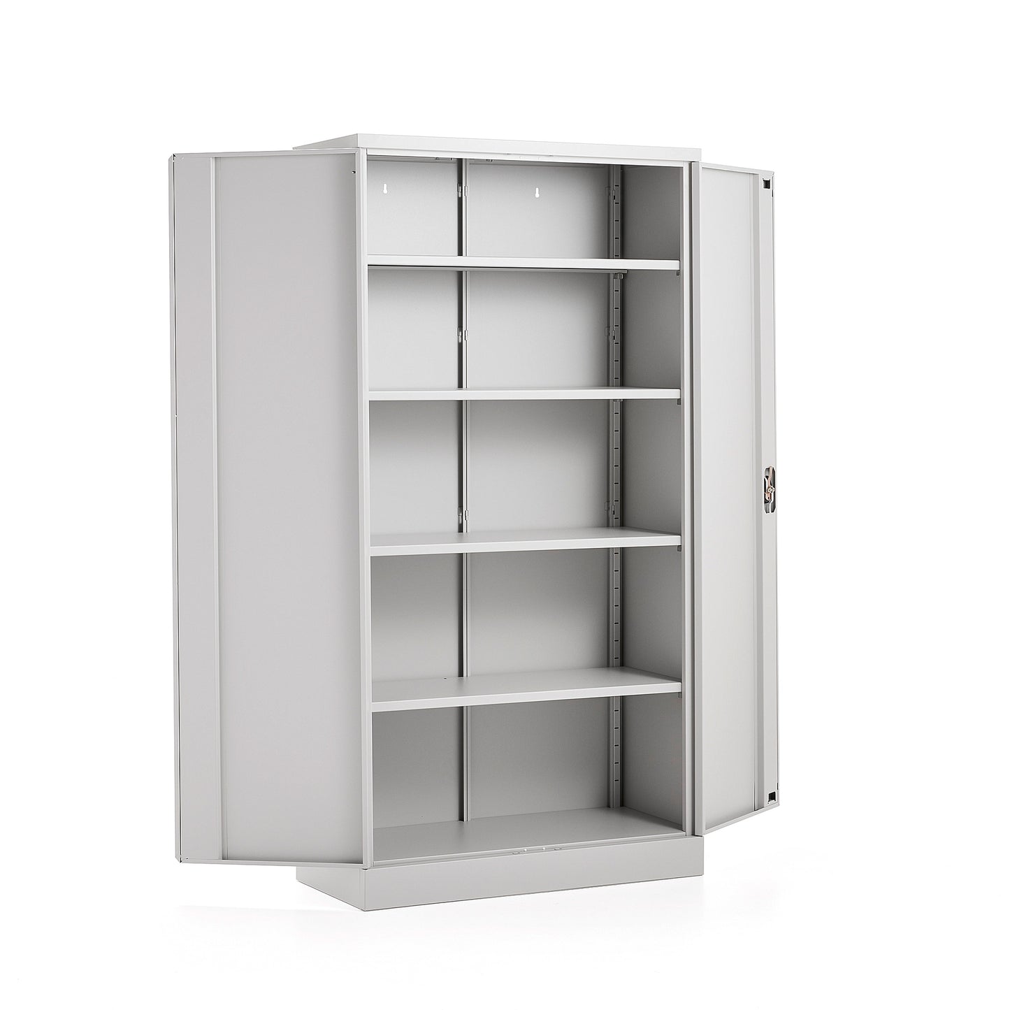 Oppbevaringsskap CLICK, flatpakket, H1800 B916 D422 mm, grå