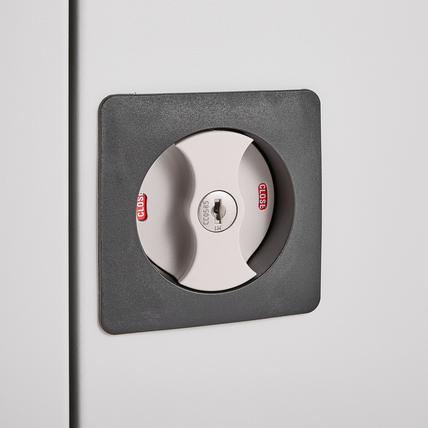 Oppbevaringsskap CLICK, flatpakket, H1800 B916 D422 mm, grå