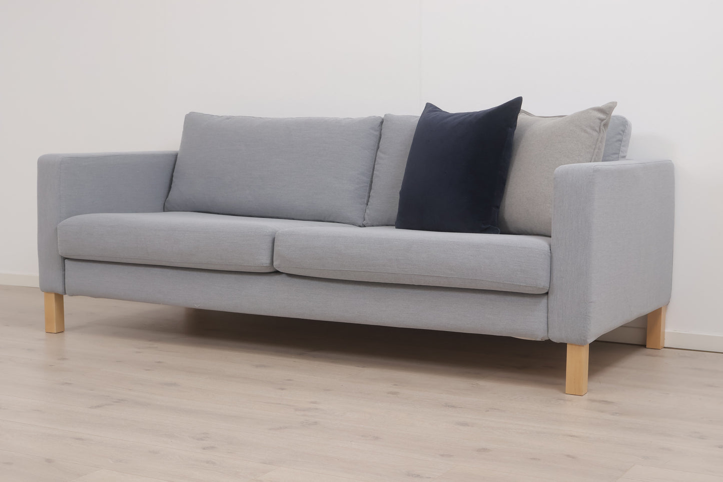 Nyrenset | Grå/blå IKEA Karlstad 3-seter sofa