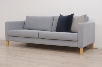 Nyrenset | Grå/blå IKEA Karlstad 3-seter sofa