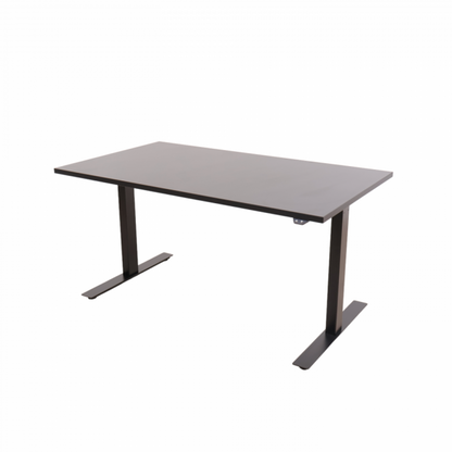 140x80 cm, Linak elektrisk hev/senk skrivebord med sort understell