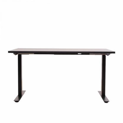 140x80 cm, Linak elektrisk hev/senk skrivebord med sort understell