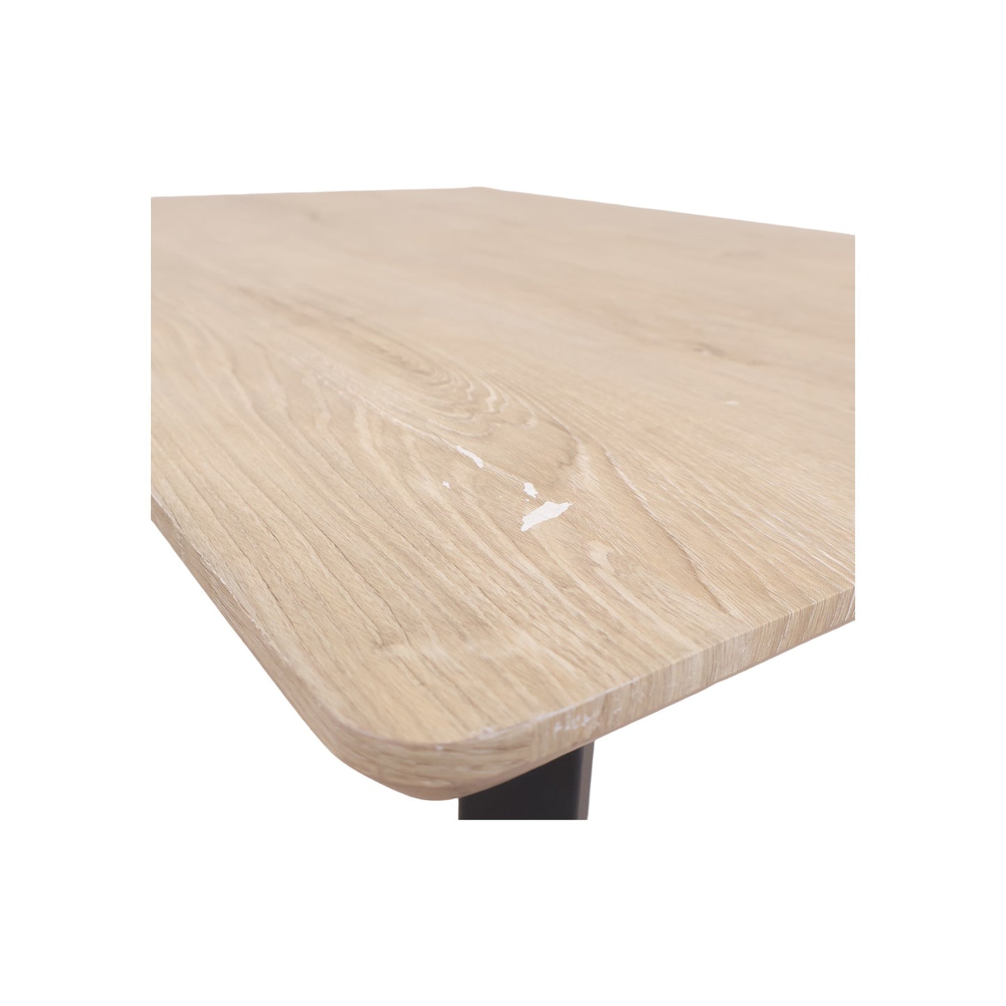 120x80 cm, Spisebord i minimalistisk design. Lys natur / sort