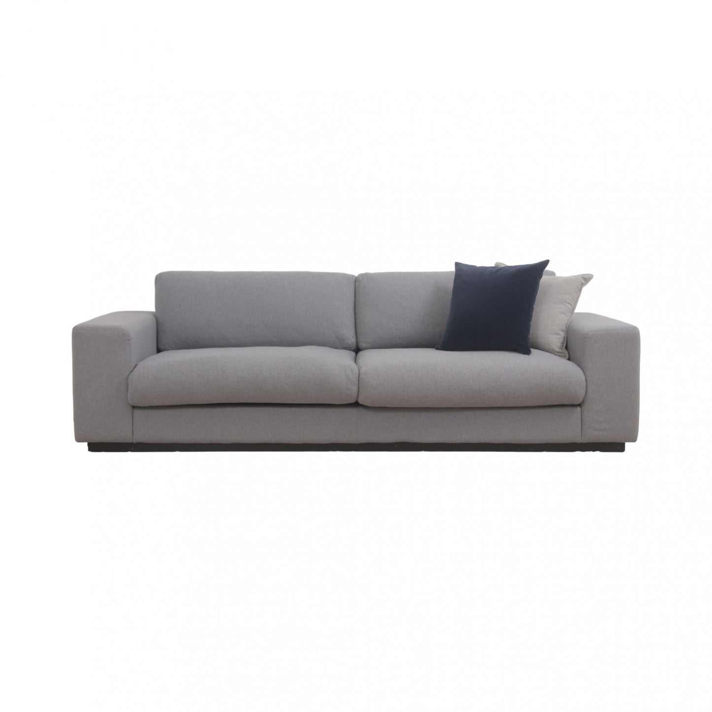 Nyrenset | Lys grå Bolia Sepia 3-seter sofa i ullstoff med dunputer