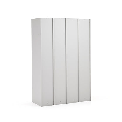 Garderobeskap CLICK, flatpakket, metall