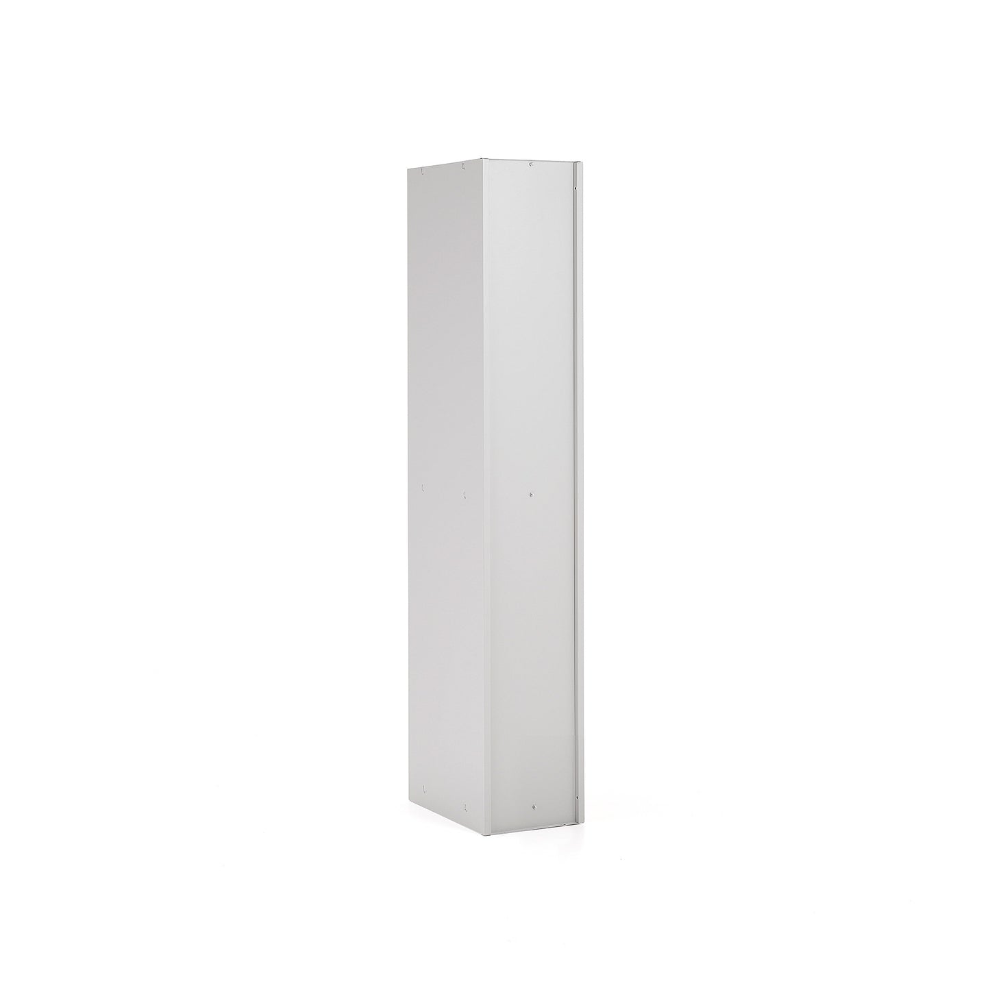 Garderobeskap CLICK, flatpakket, 1 seksjon, 2 dører, grå stamme, mørk grå dør, 1800x300x500 mm