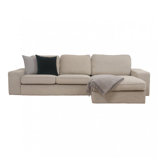 Nyrenset | Beige vendbar IKEA Kivik sjeselongsofa