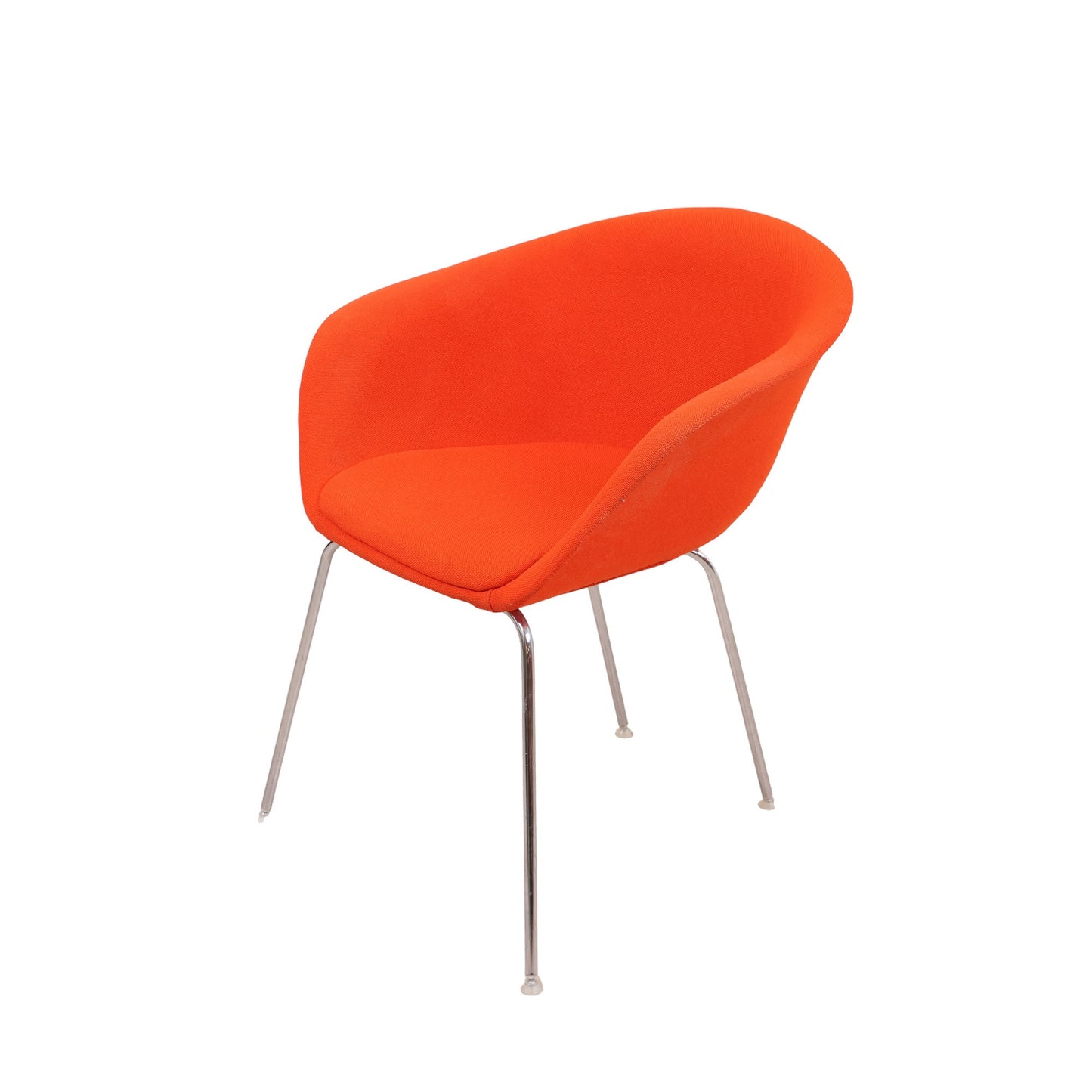 Arper Design | Slitt møtestol i fargen oransje med 4 stk ben