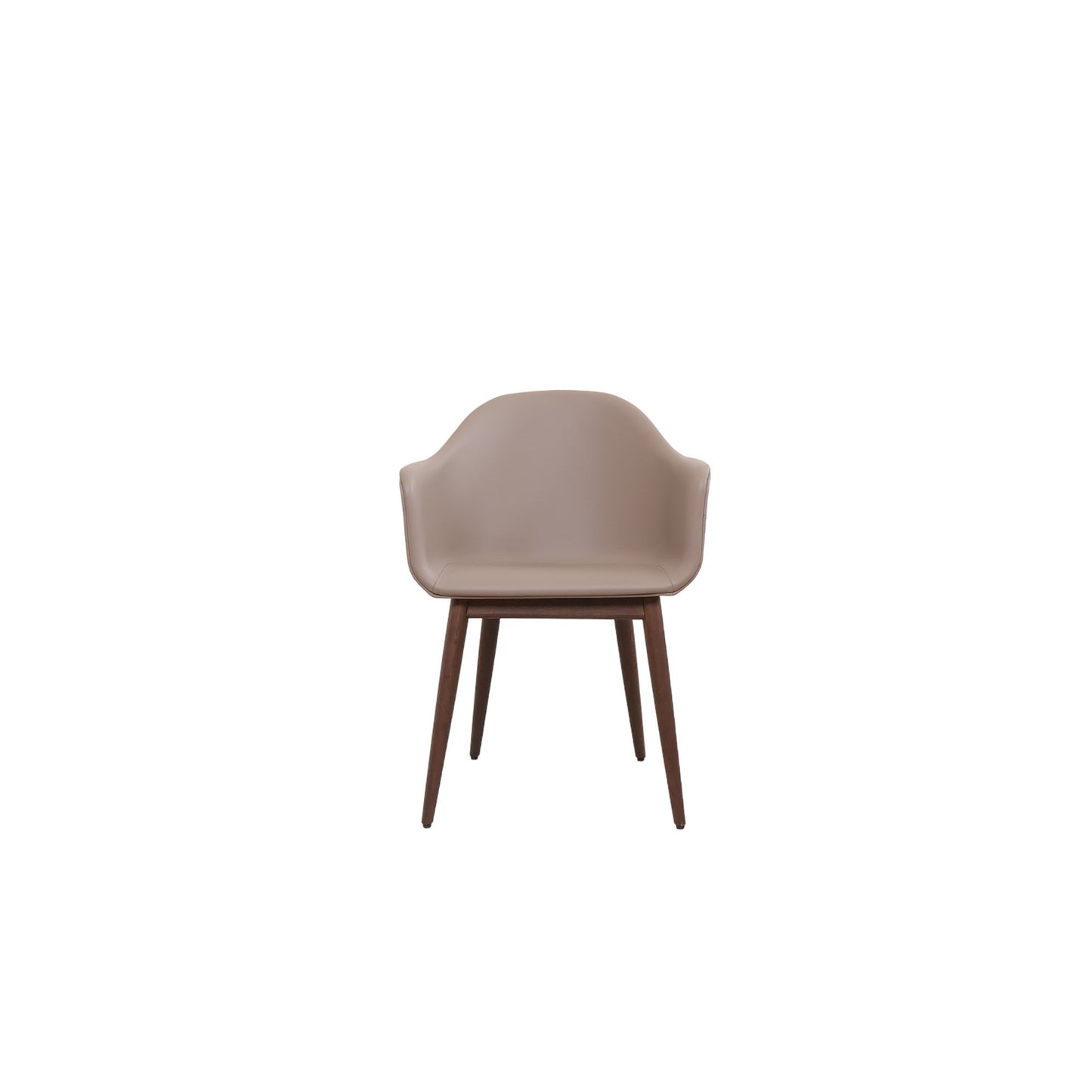 MENU Harbour Dining Chair, Wooden Base, upholstered