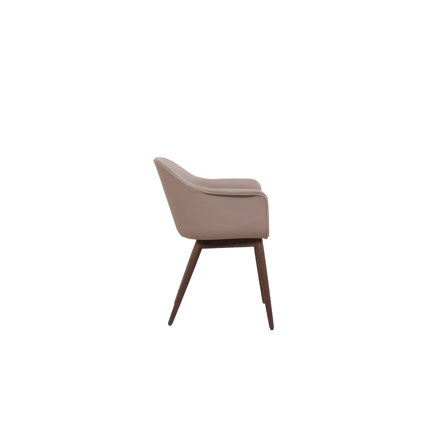 MENU Harbour Dining Chair, Wooden Base, upholstered