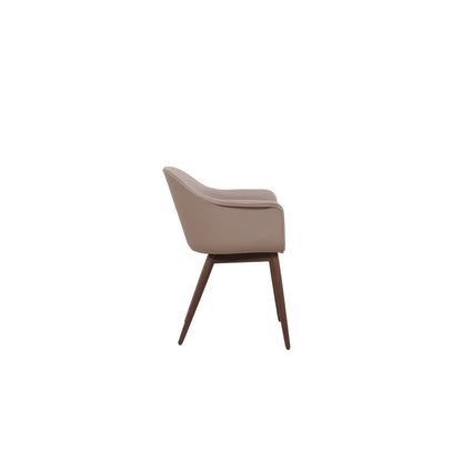 MENU Harbour Dining Chair, Wooden Base, upholstered
