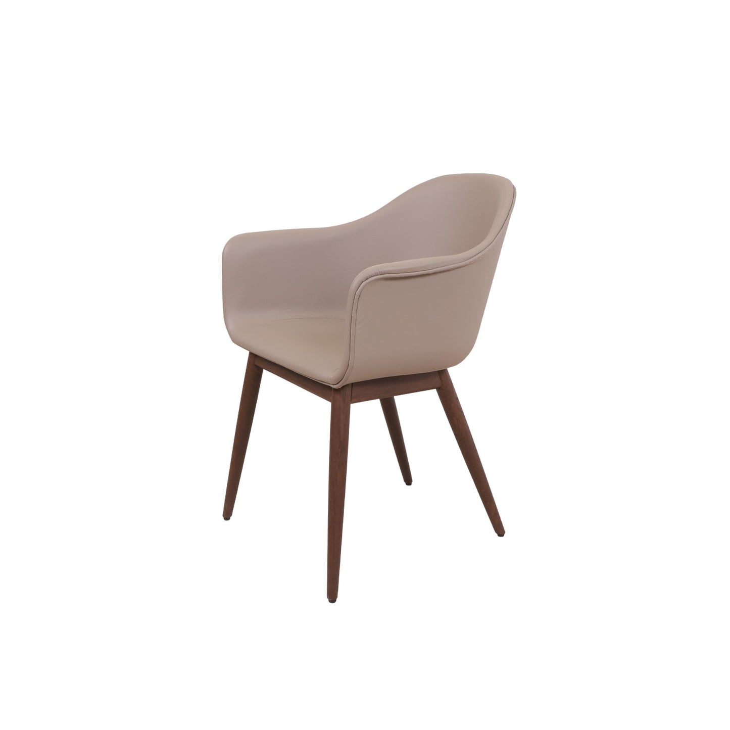 MENU Harbour Dining Chair, Wooden Base, upholstered