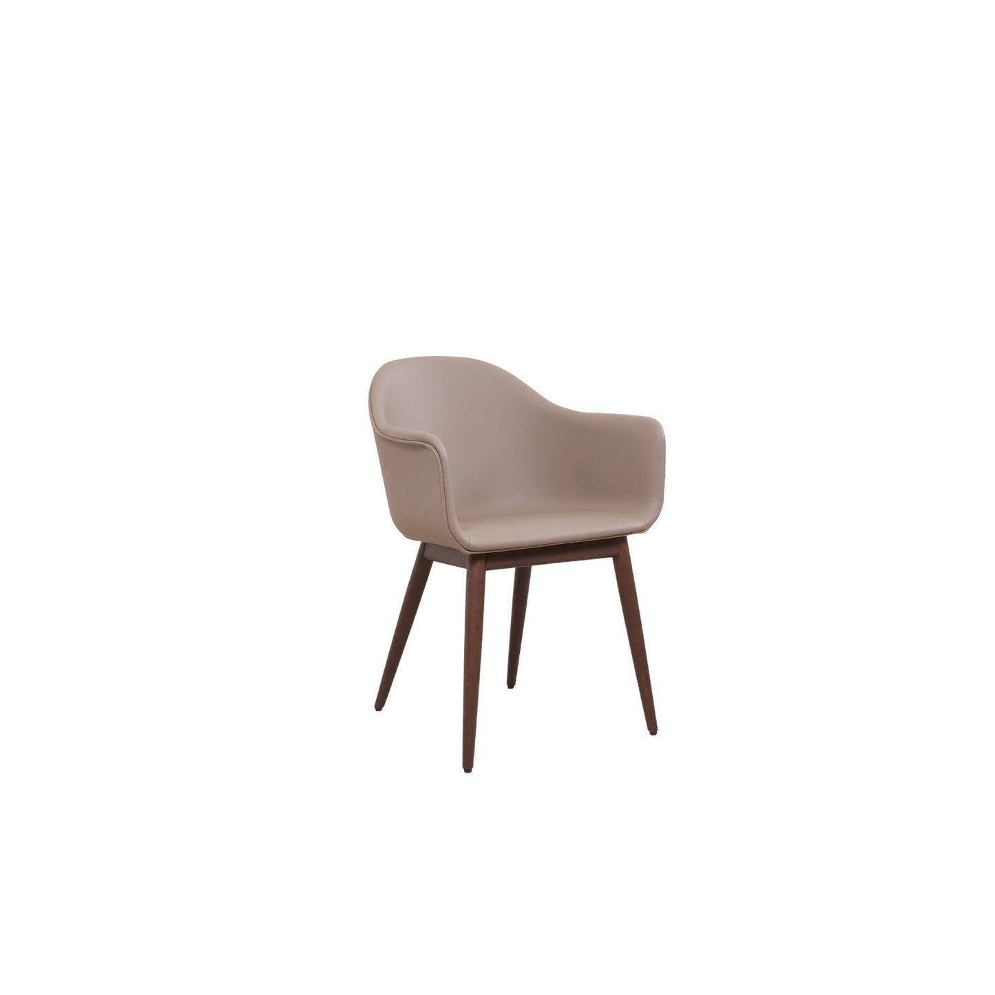 MENU Harbour Dining Chair, Wooden Base, upholstered