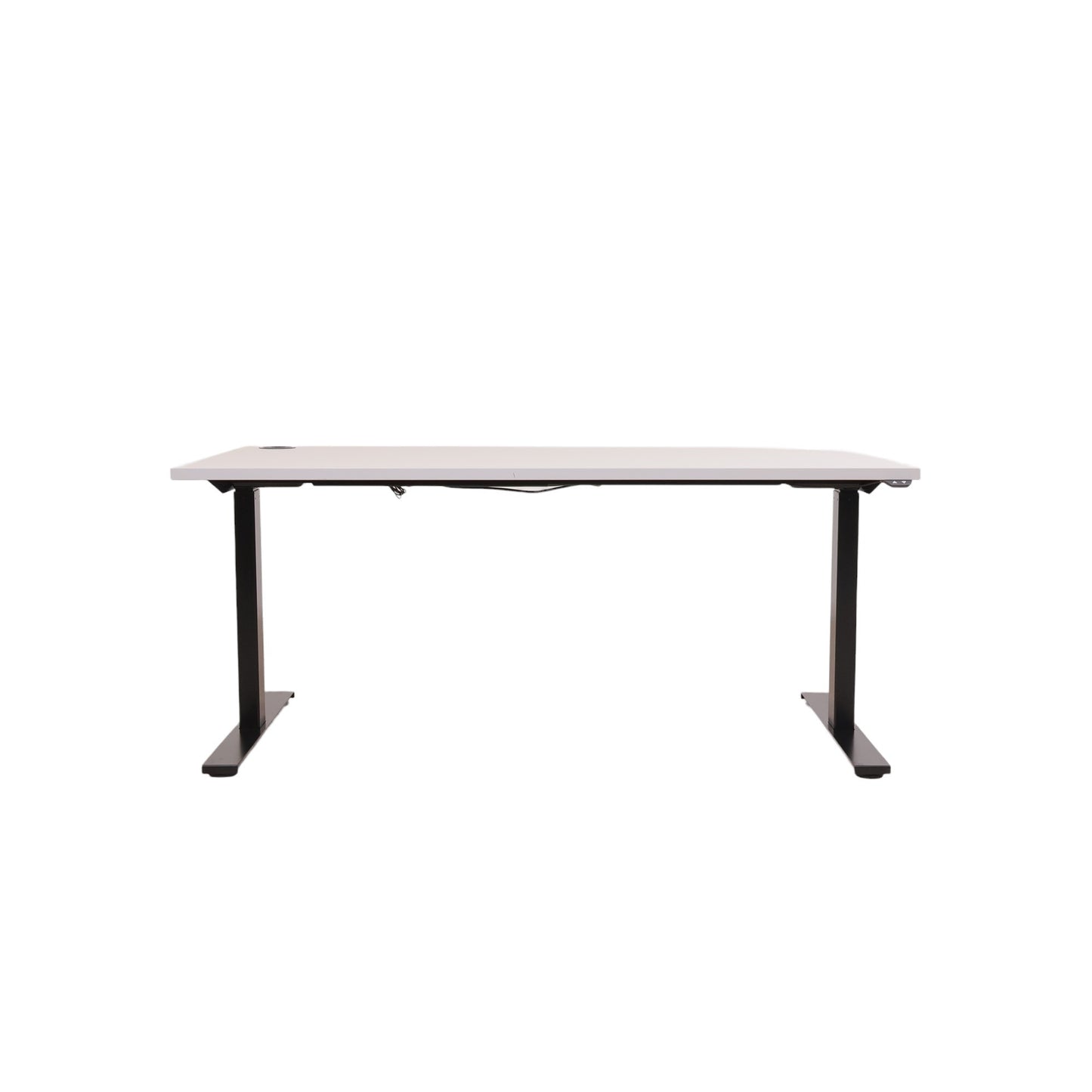 160x80 cm, elektrisk hev/senk skrivebord. Sort/grå